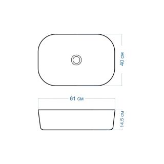 Раковина чаша Maretti FL13NS66-844, белая
